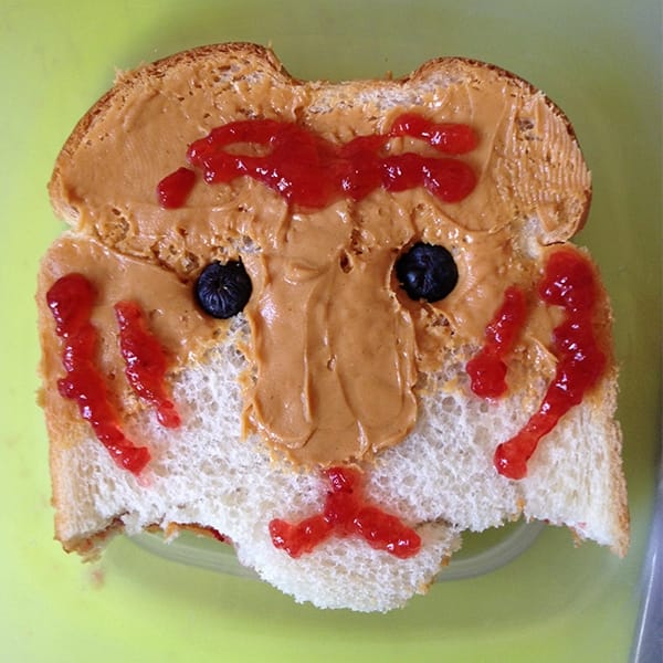 Sandwich that looks like a tiger